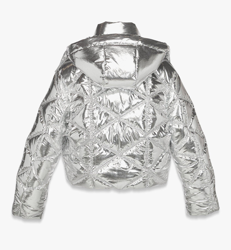 Après-Ski Quilted Puffer Jacket in Metallic Polyester 3