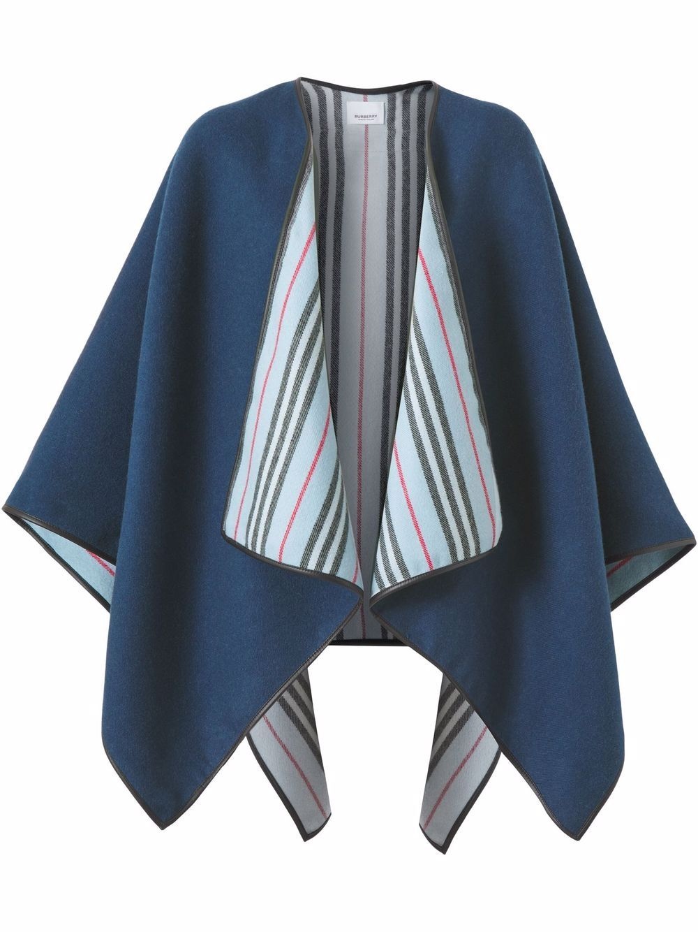 reversible wool cape - 1