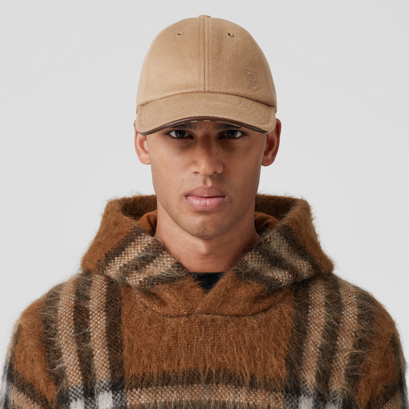 Burberry Exaggerated Check Wool Mohair Blend Hoodie outlook