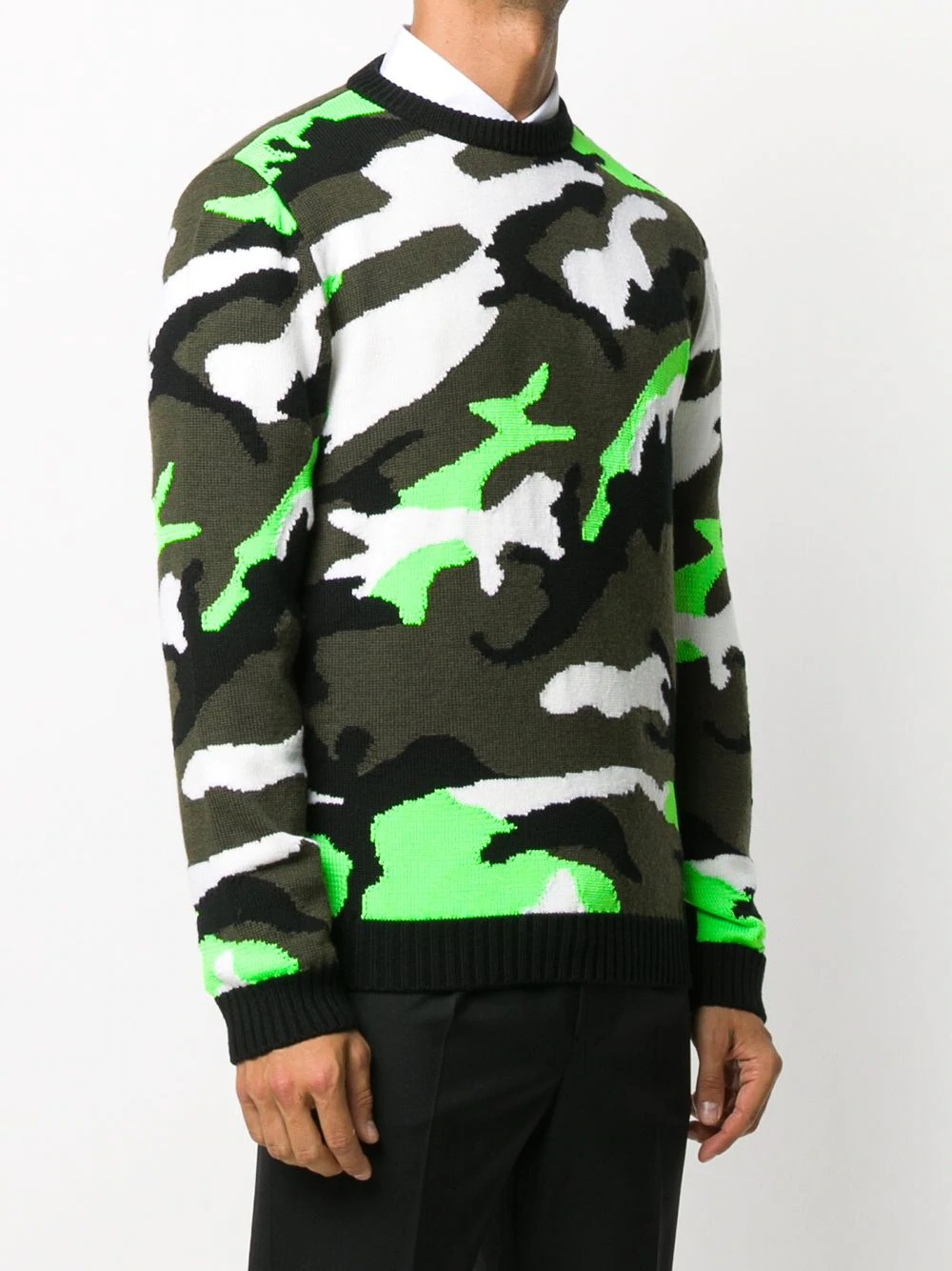 camouflage knit sweater - 3