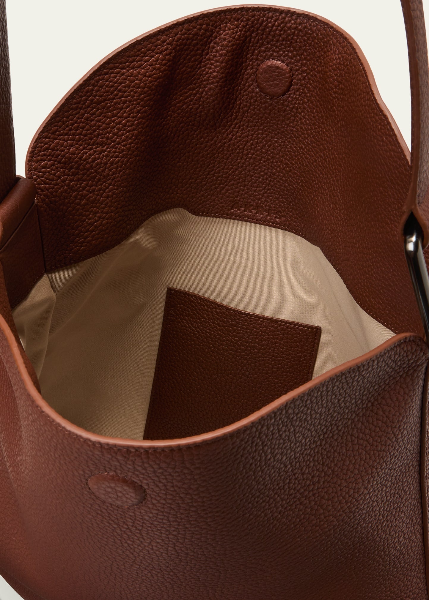 Anna Medium Leather Hobo Bag - 4