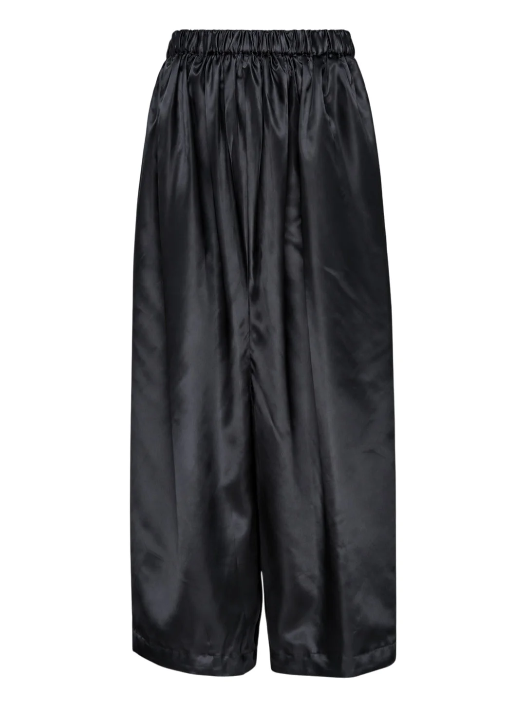 Plain Satin Wide-Leg Pants - 1