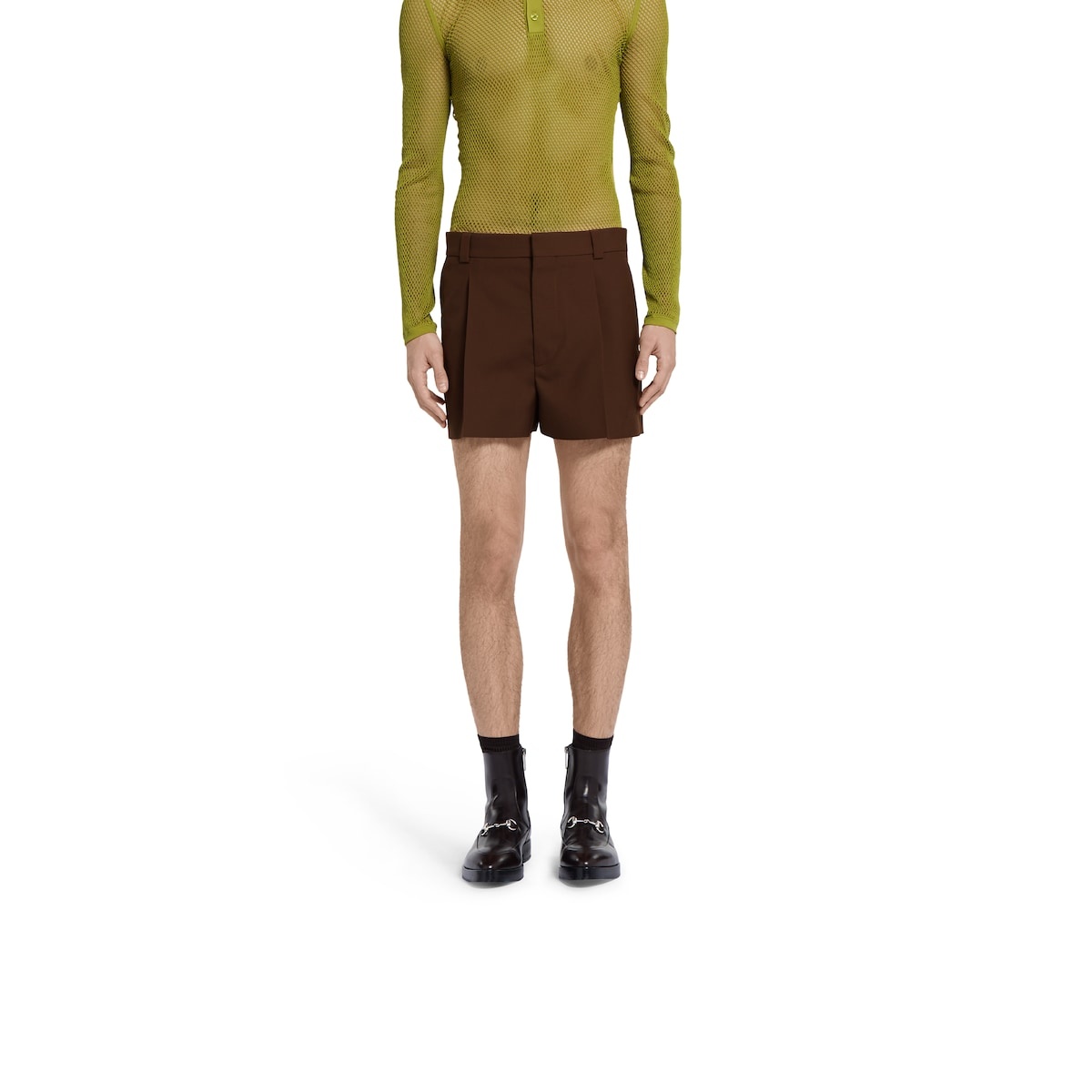 Wool twill shorts - 3