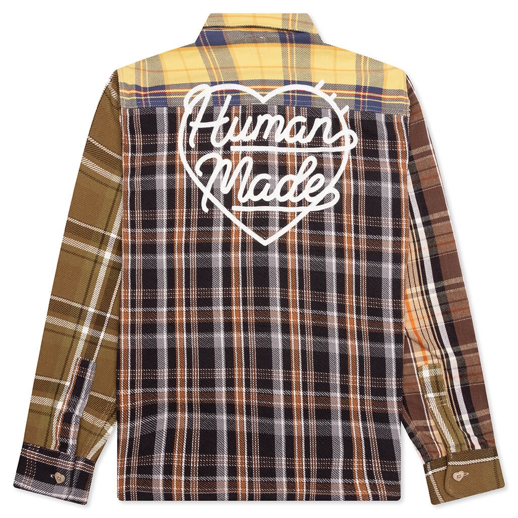 CRAZY CHECK L/S SHIRT - YELLOW - 2