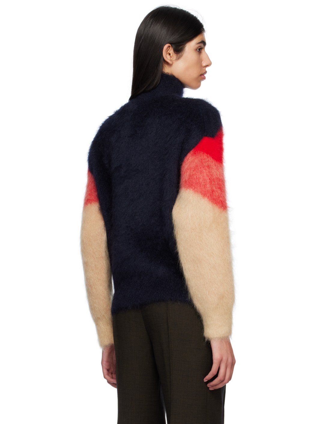 Multicolor Chevron Turtleneck - 3