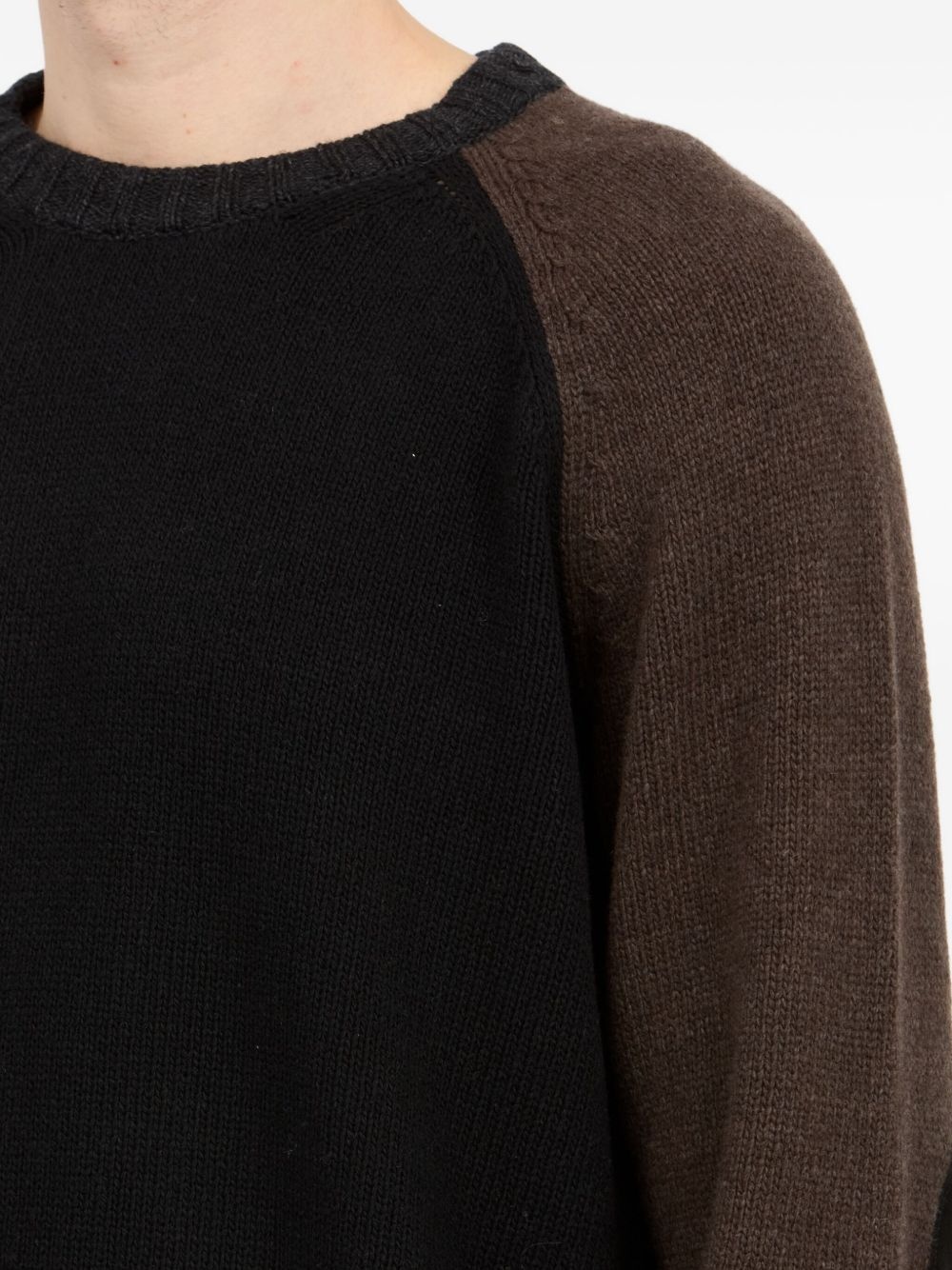 distressed-hem jumper - 6