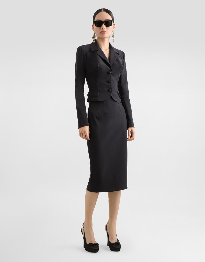 Dolce & Gabbana Technical cady calf-length pencil skirt outlook