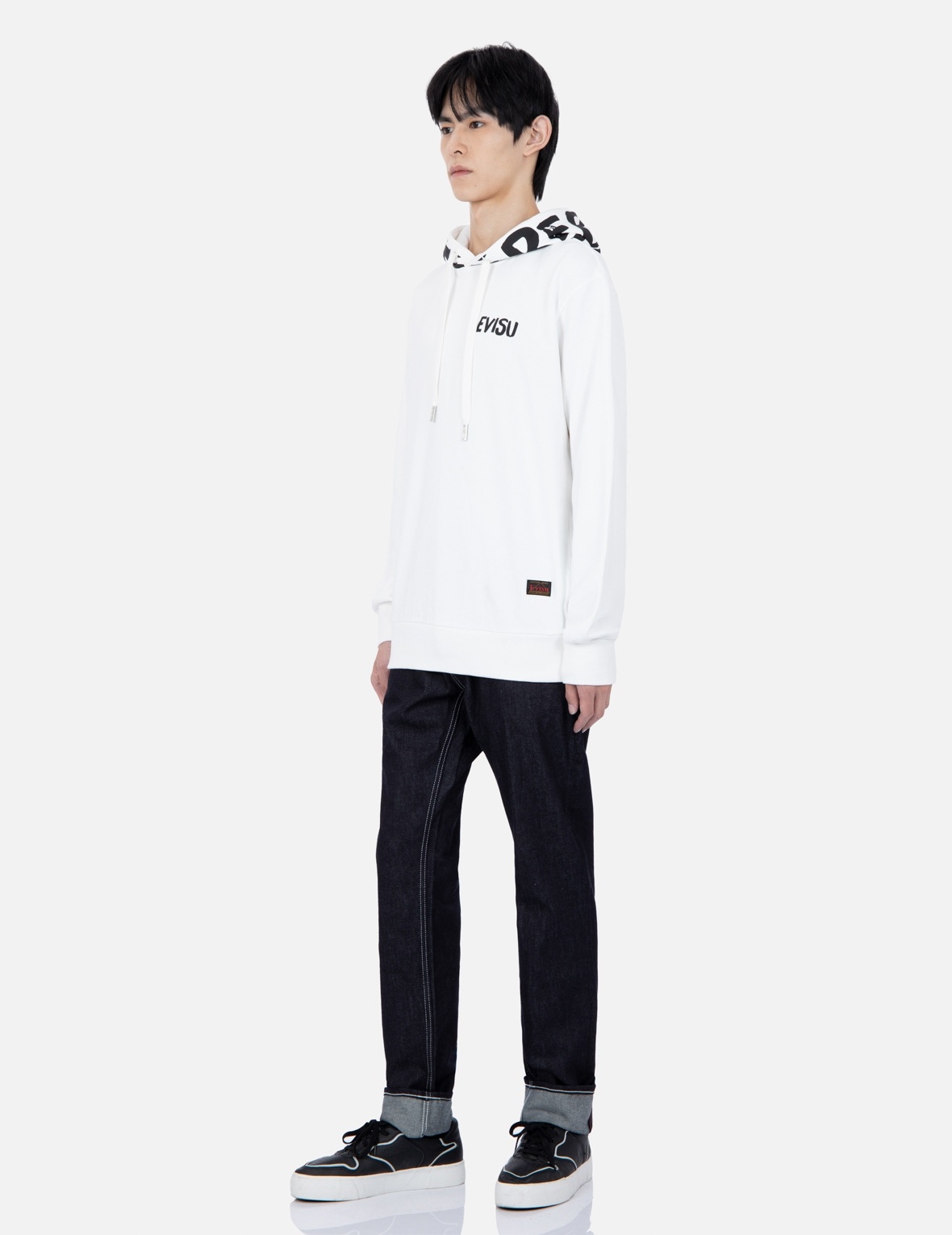 BRAND MOTTO PRINT HOODED SWEATSHIRT - 3