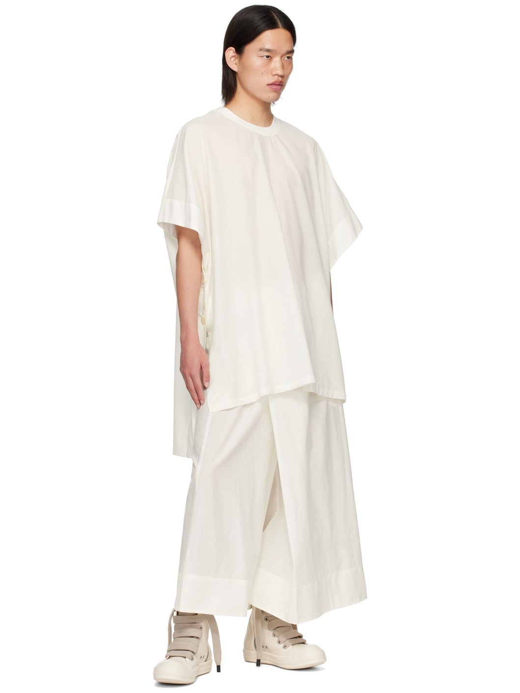 Off-White Folded Wide Trousers - 4