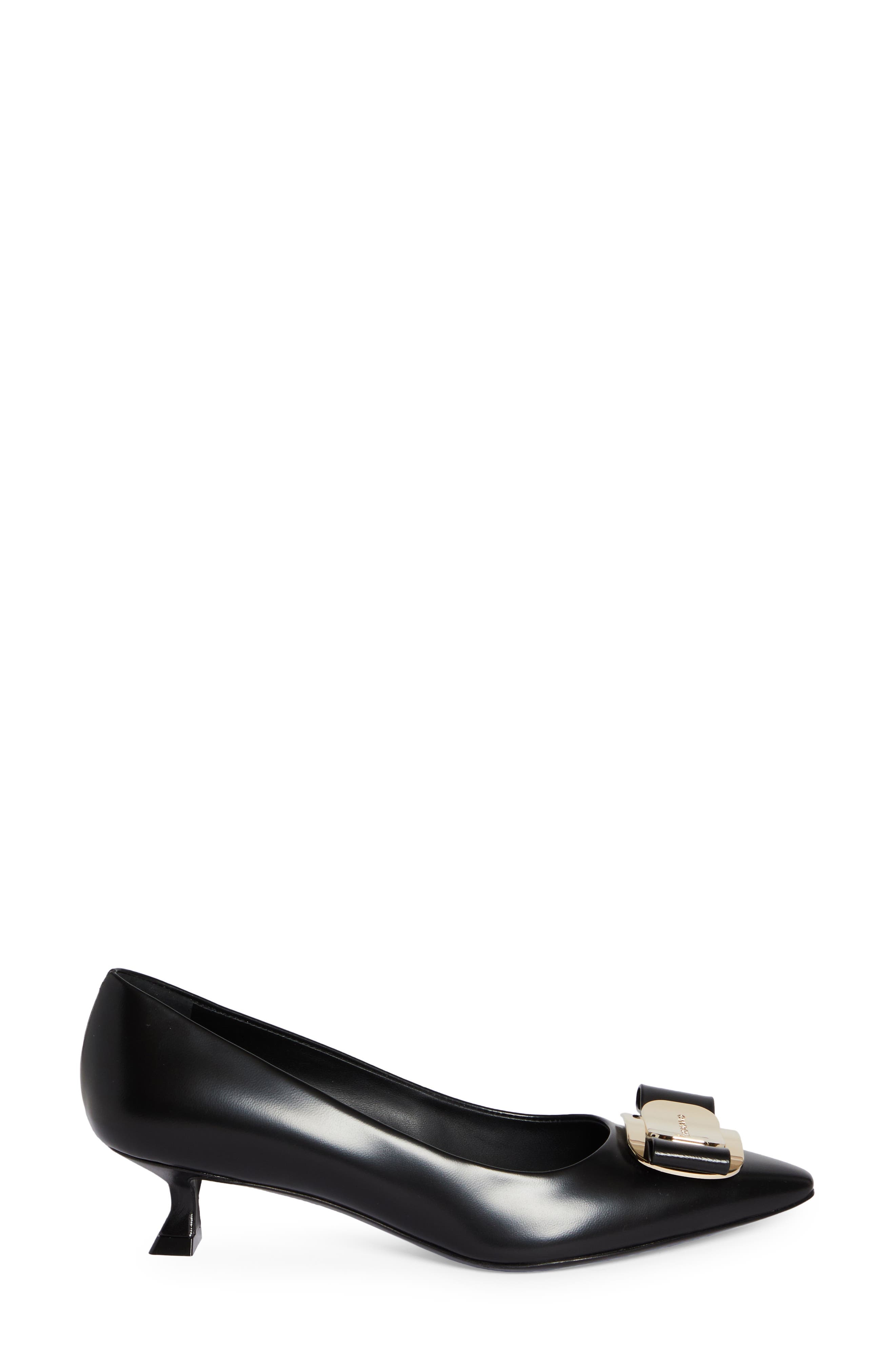Zelma Bow Kitten Heel Pointed Toe Pump - 3
