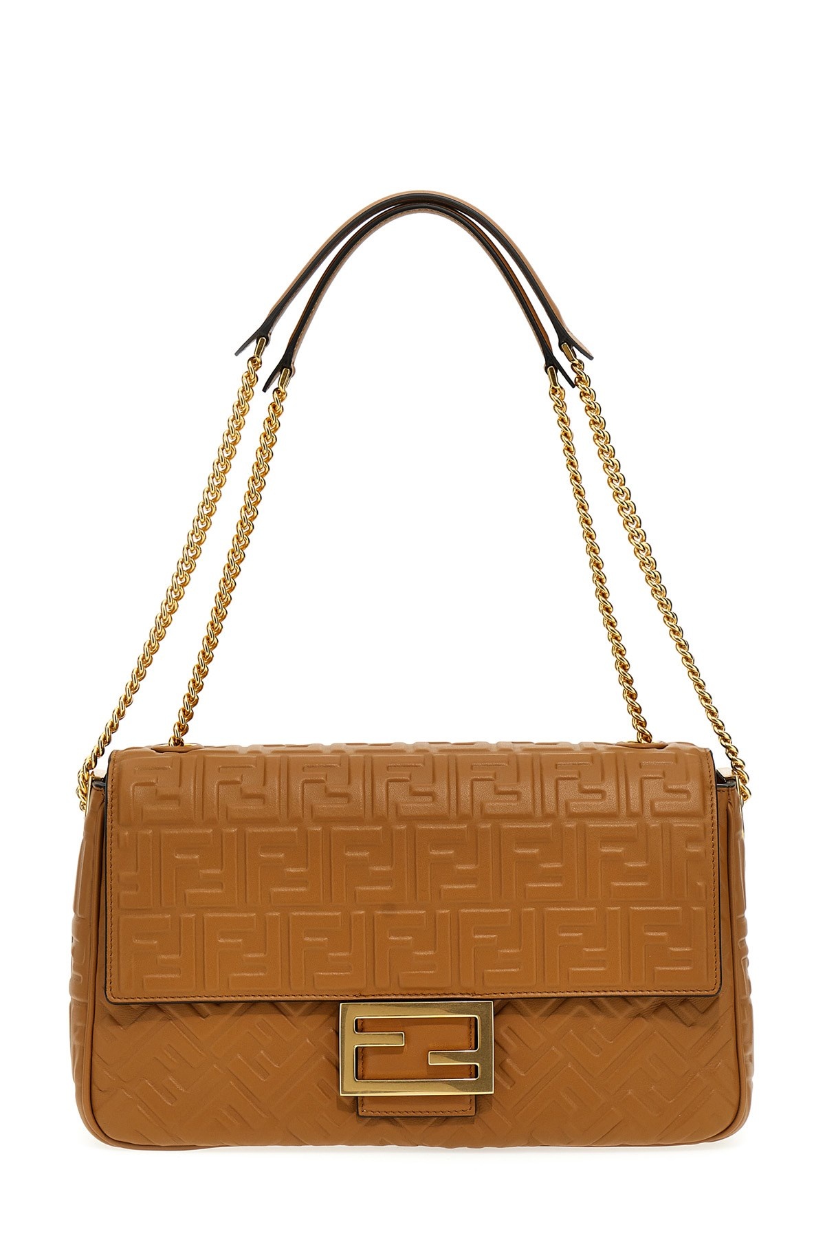 Shoulder & Crossbody Bags  Fendi Womens Baguette Orange Nappa