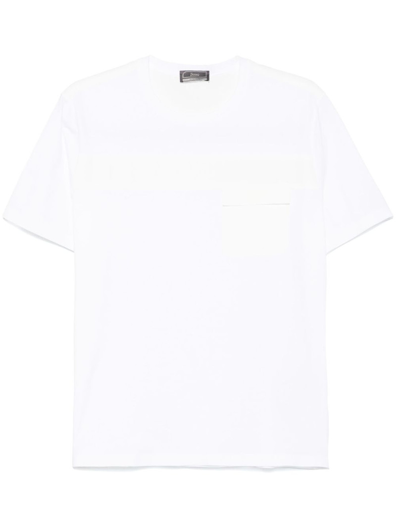 logo-debossed T-shirt 1