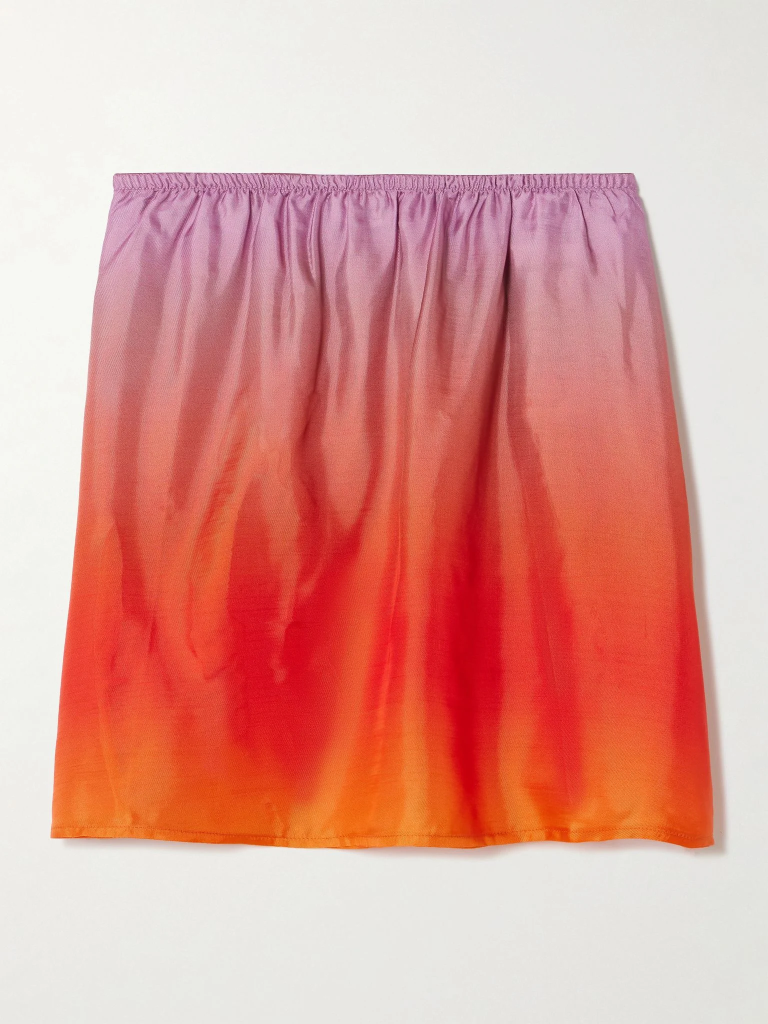 Dégradé satin-twill mini skirt Multi - 1