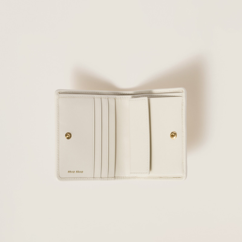 Miu Miu Small matelassé nappa leather wallet outlook