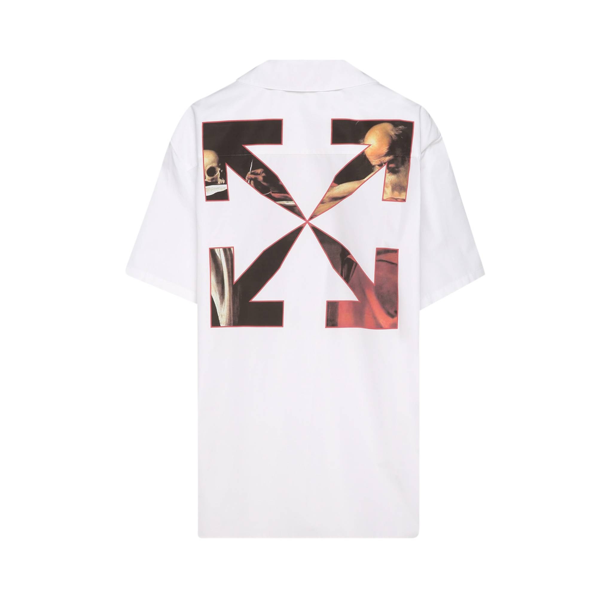 Off-White Caravaggio Bowling Shirt 'White/Red' - 2