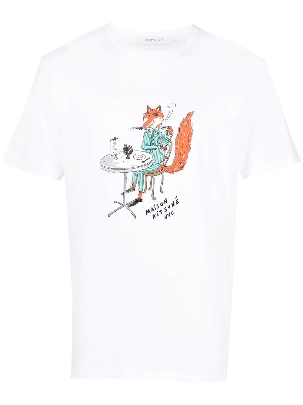 Oly Coffee Fox-print short-sleeve T-shirt - 1