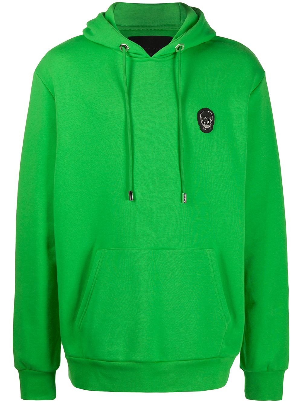 skull zipped hoodie - 1