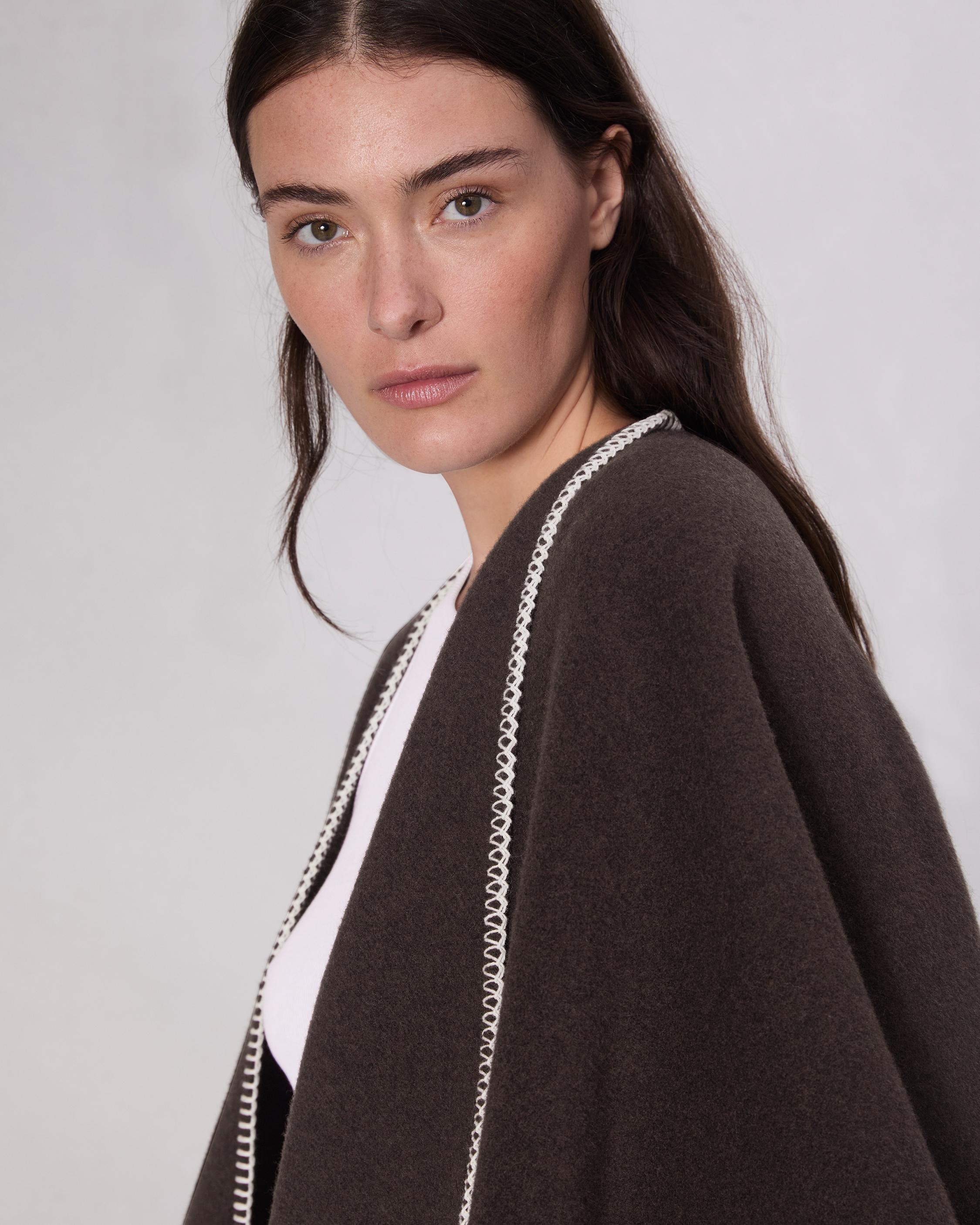 Ingrid Wool Poncho - 3