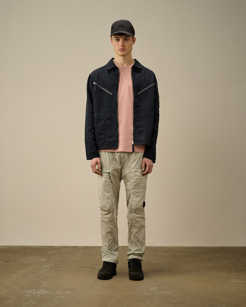 C.P. Company Cotton/Linen Full Zip Overshirt outlook