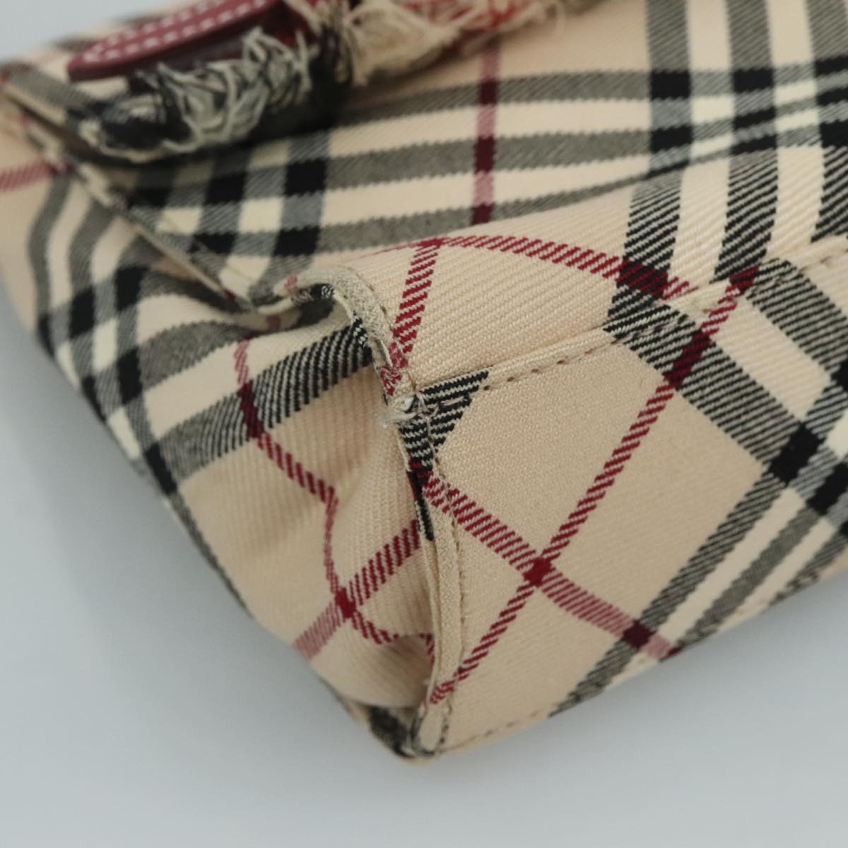 Burberry Nova Check Blue Label Shoulder Bag Canvas Beige - 14