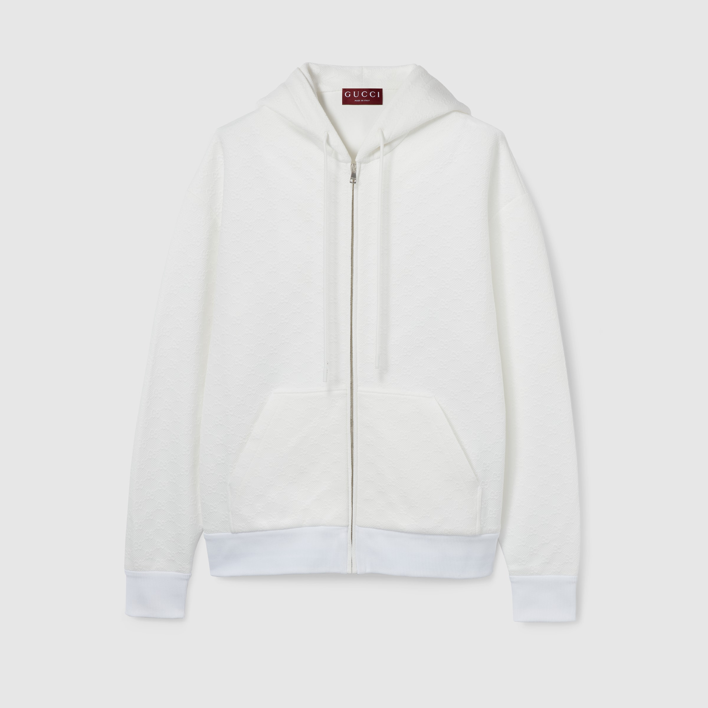 Embossed GG technical jersey zip jacket - 1