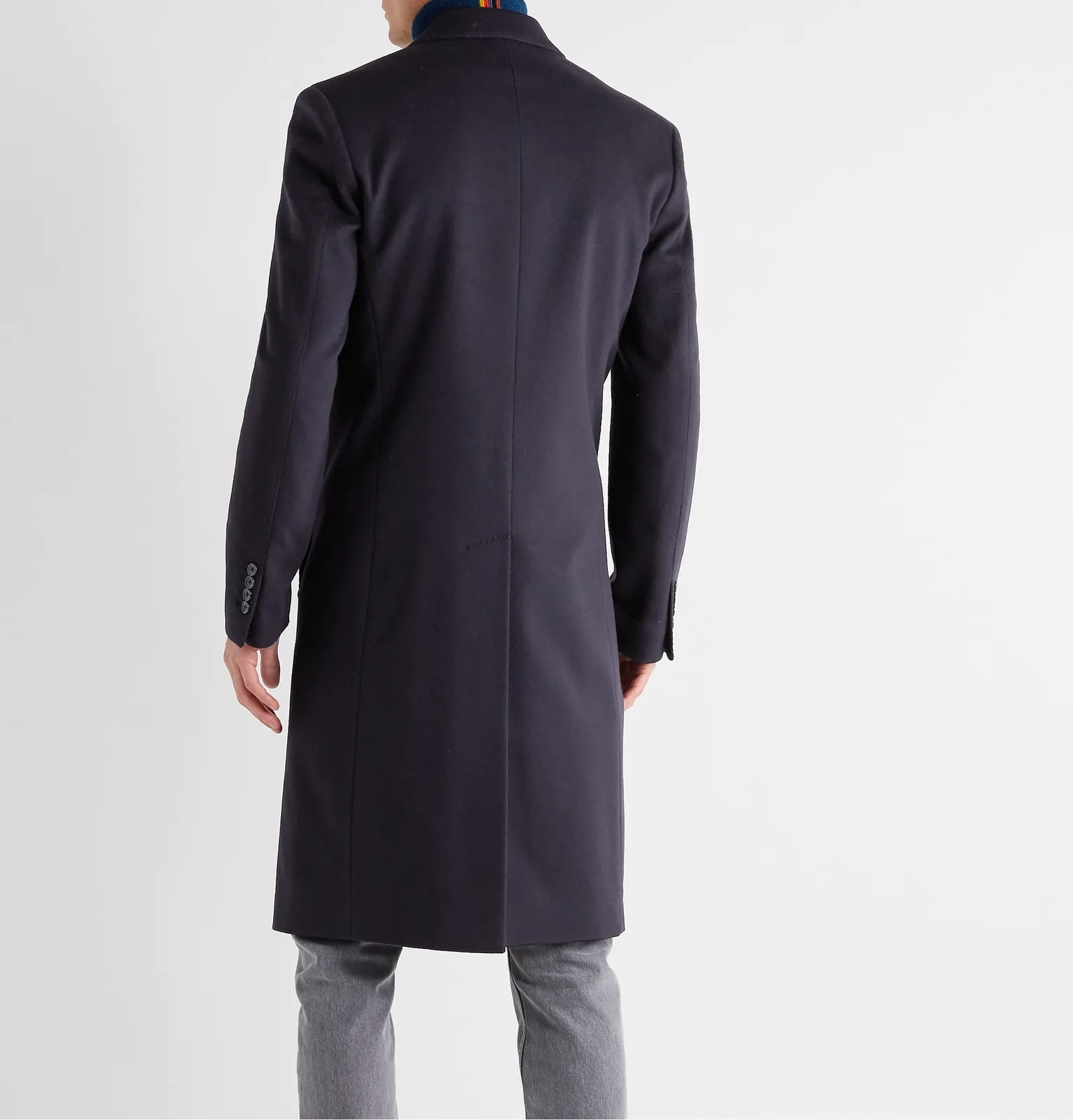 Double-Breasted Wool and Cashmere-Blend Coat - 4