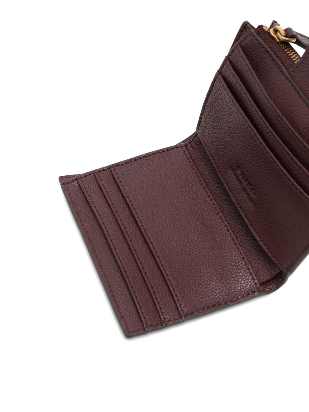 leather zip-around wallet - 3