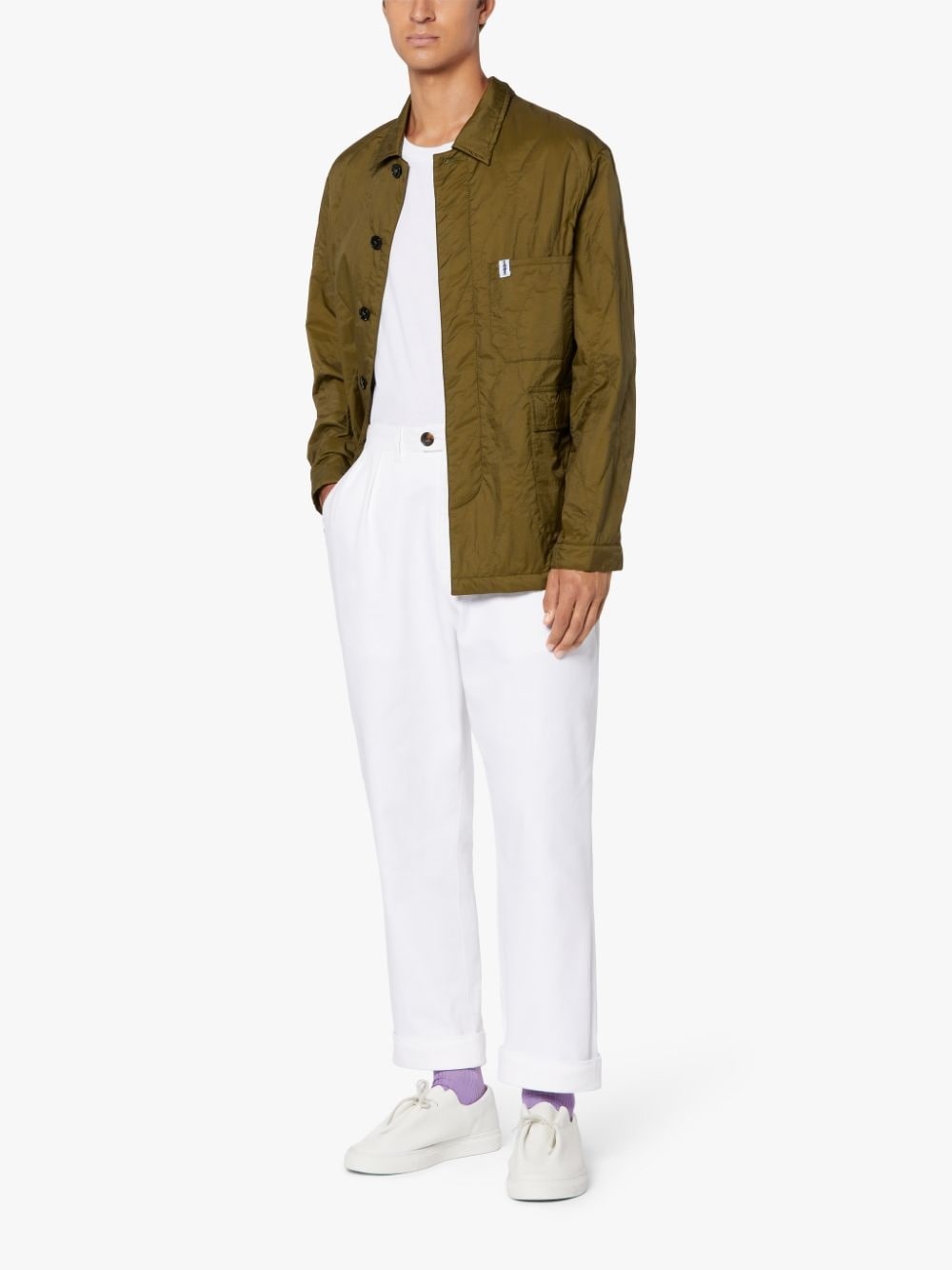 CHORE KHAKI NYLON QUILTED JACKET | GQM-215 - 4