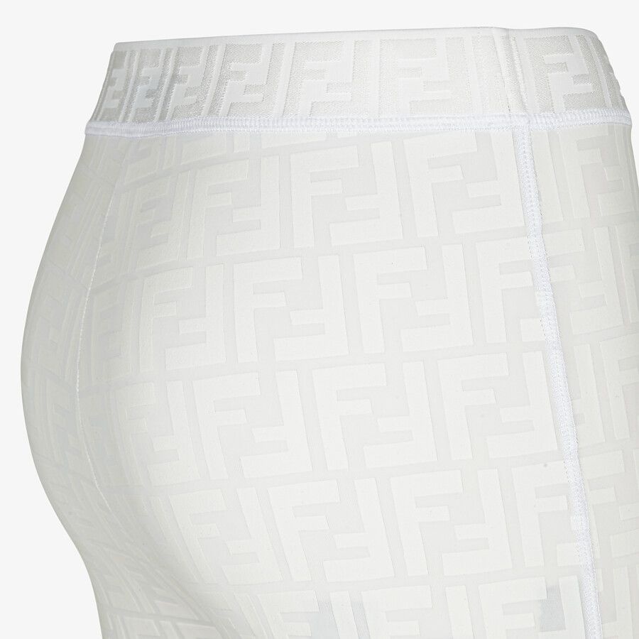 White tech fabric leggings - 3