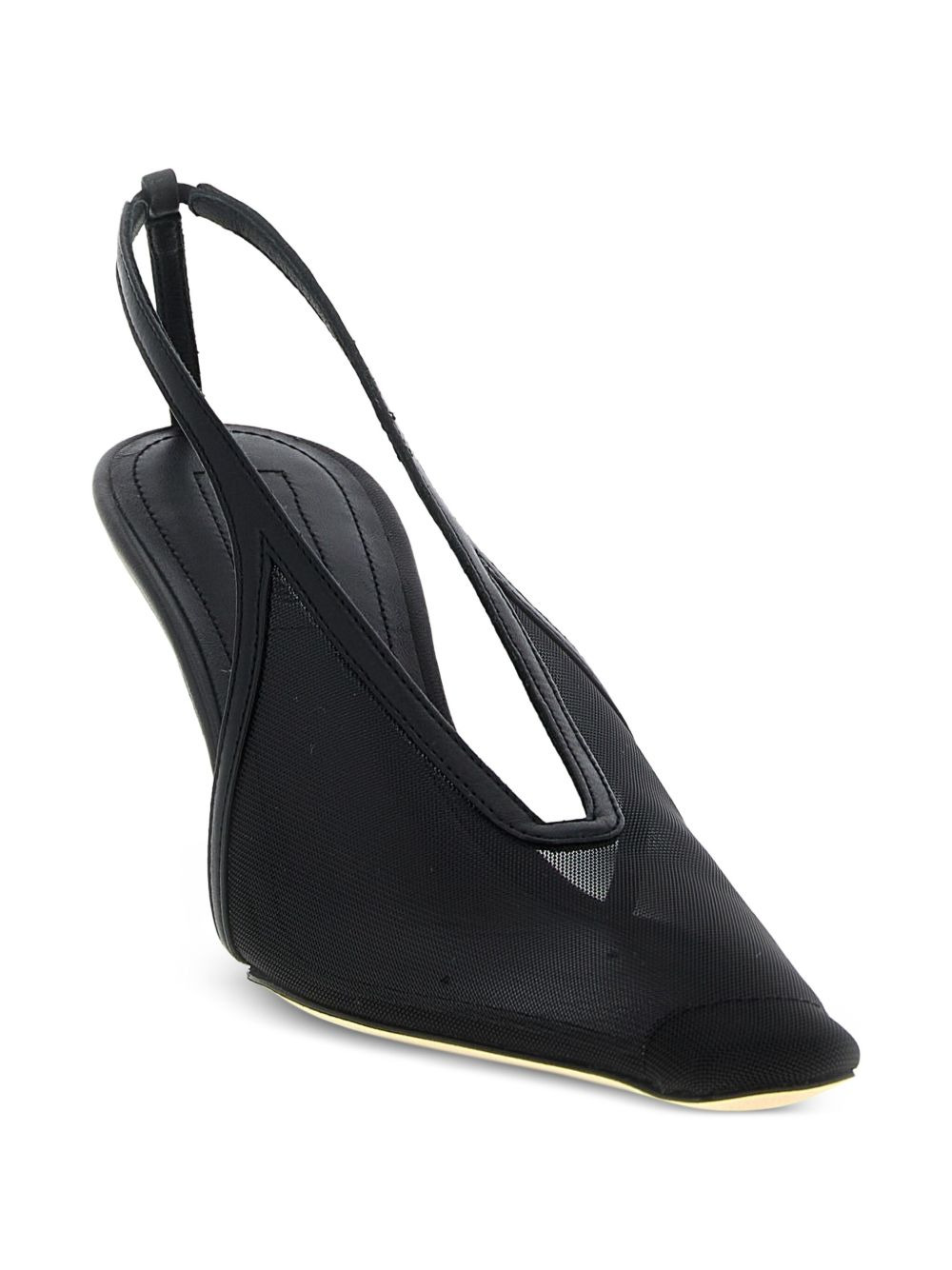 75mm Evelina mesh slingback pumps - 2