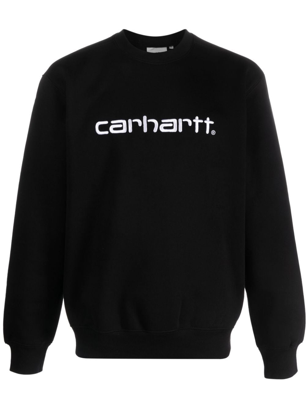 logo-embroidered crew-neck sweatshirt - 1