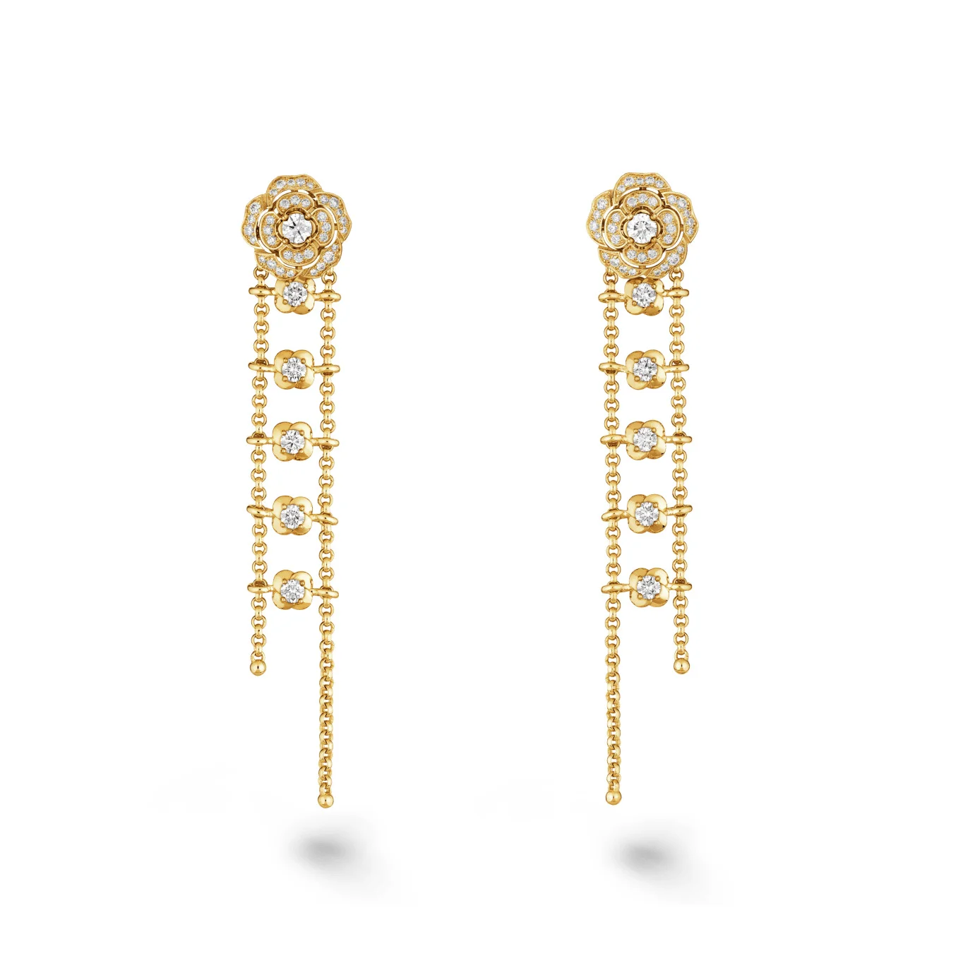 Bouton de Camélia transformable earrings - 1