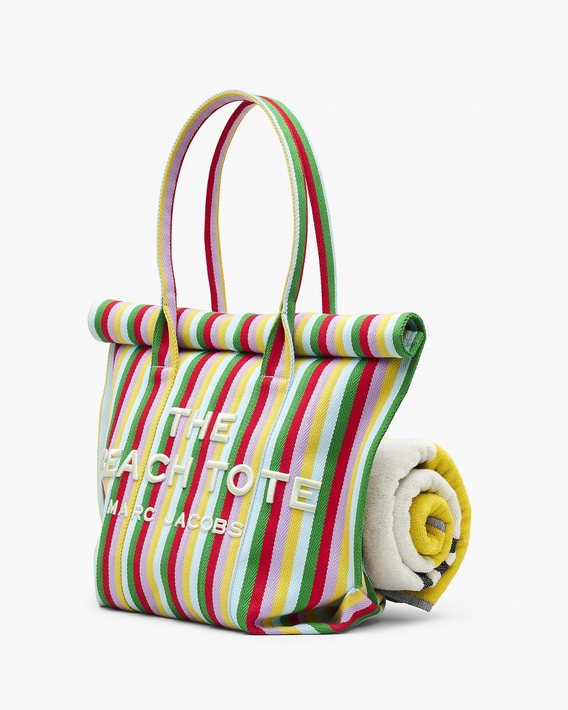 THE STRIPED JACQUARD BEACH TOTE BAG - 5