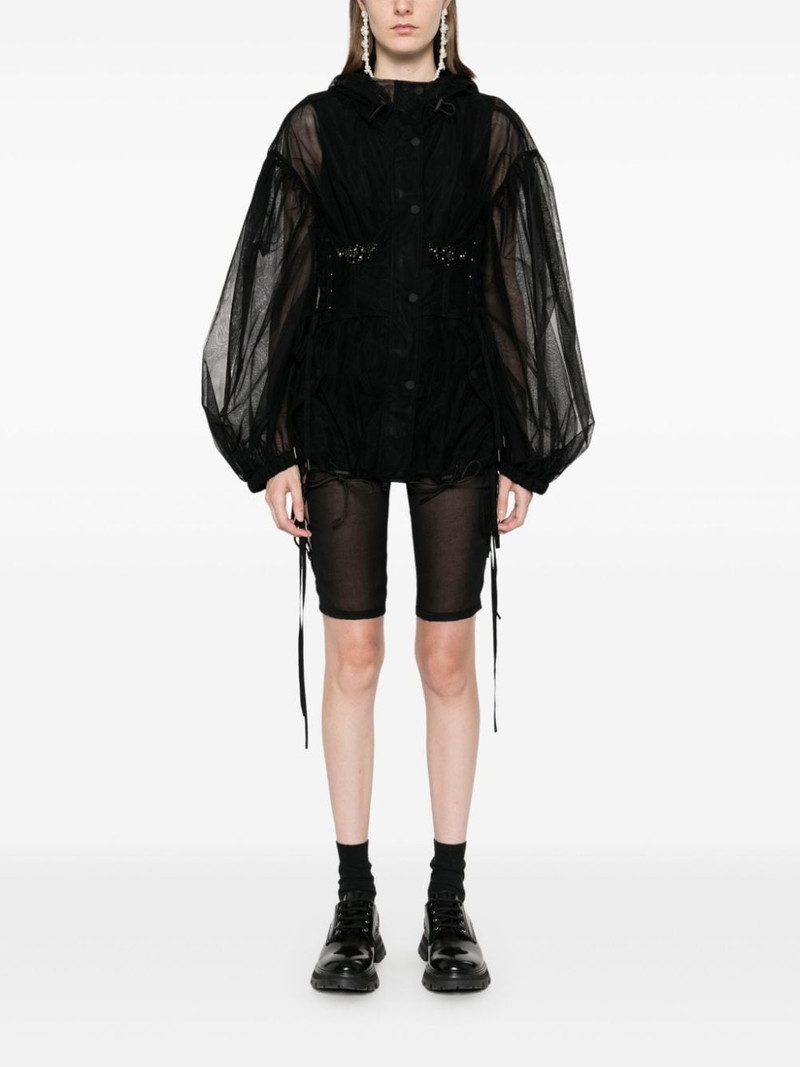 Simone Rocha embellished corset parka outlook