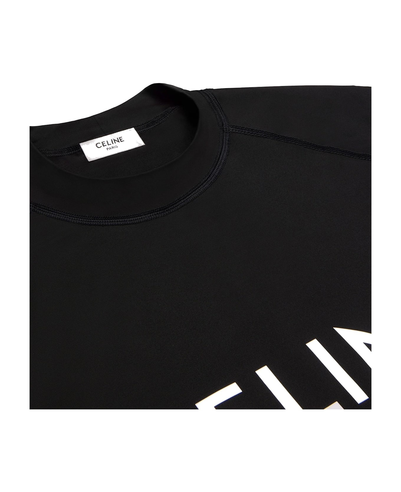 【送料&関税込】Celine Surf Logo Stretch-jersey T-shirt CELINE Surf Logo Stretch-jersey T-shirt | italist | REVERSIBLE