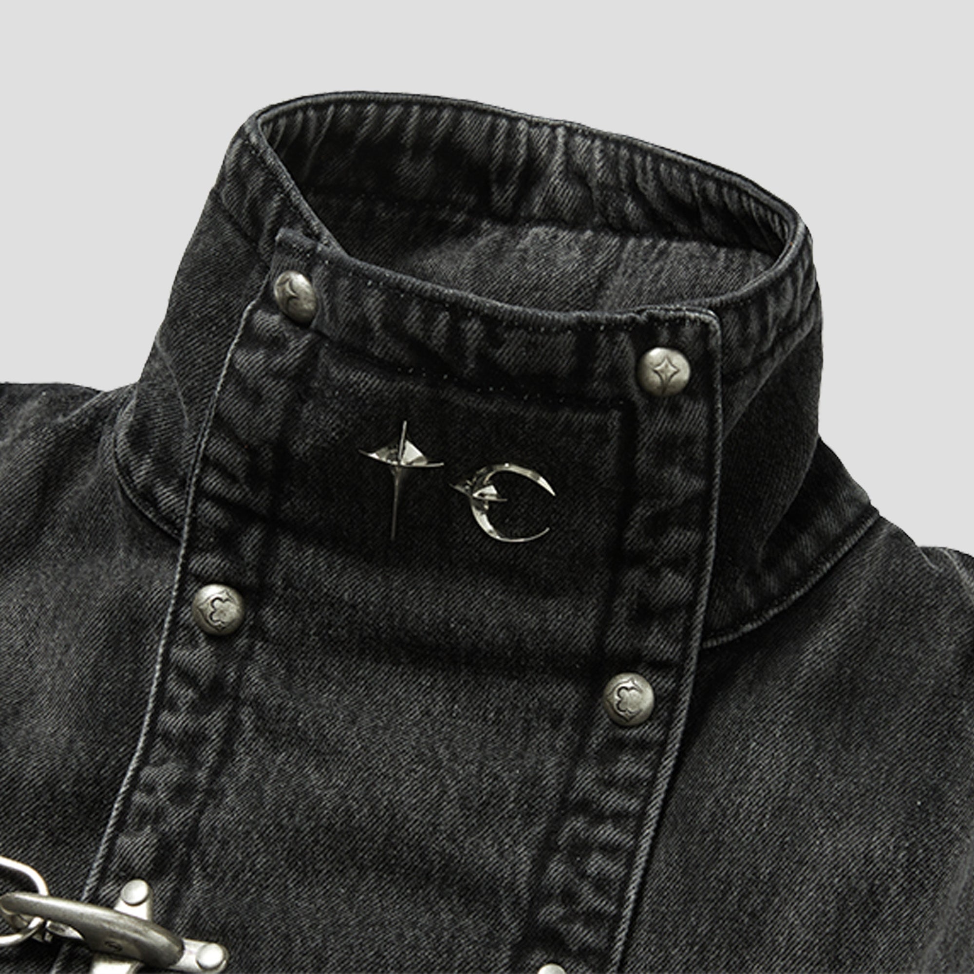 BIO SOLDIER DENIM TRENCH COAT - 3