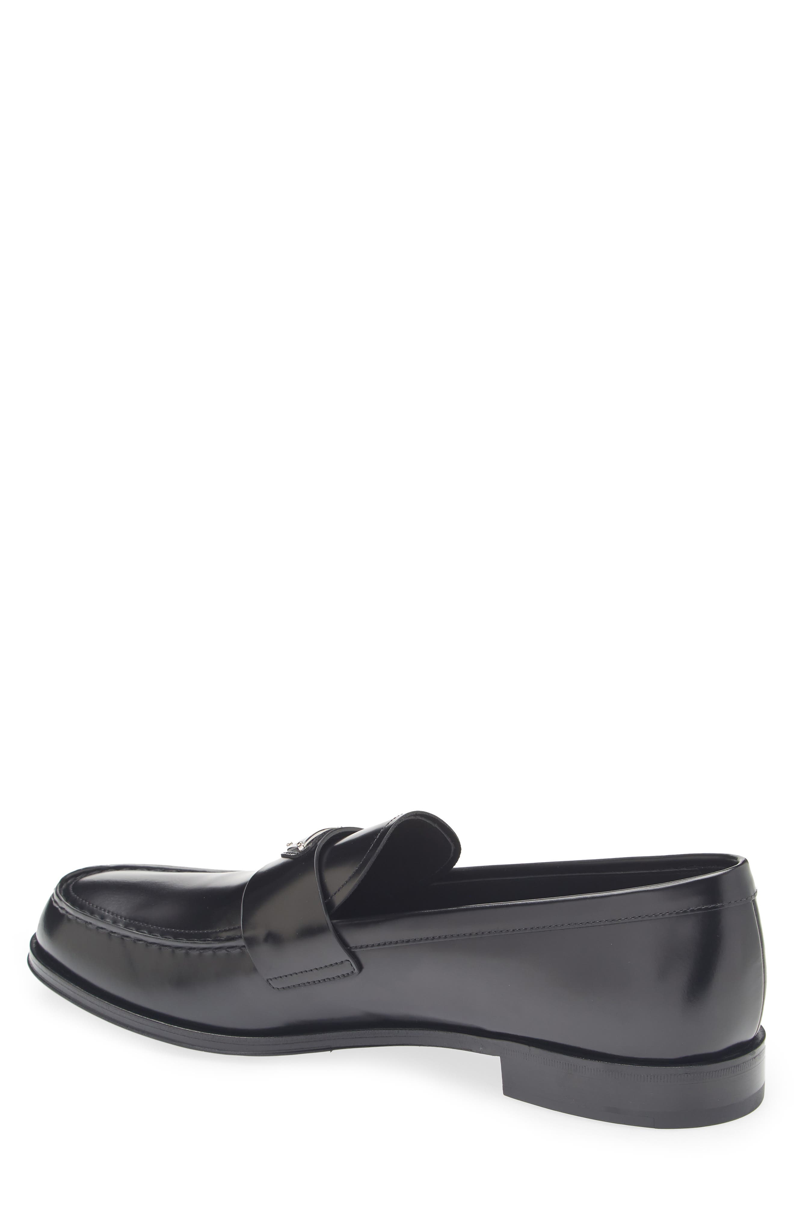 Prada Triangle Logo Loafer in Nero at Nordstrom - 2