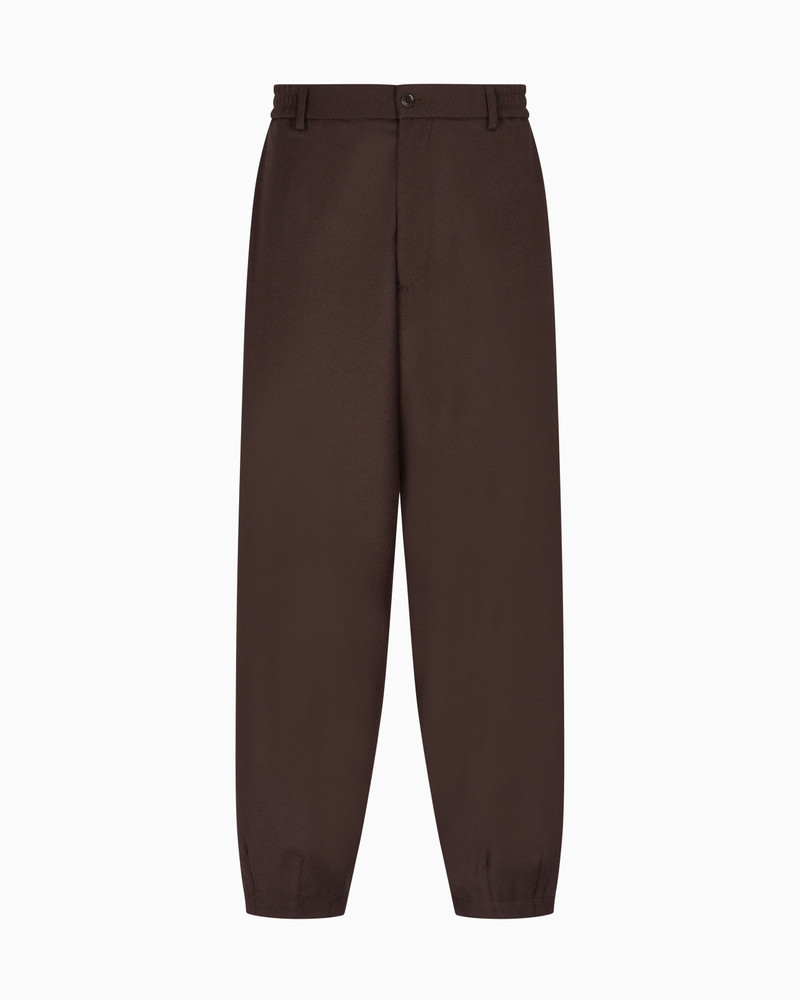 FLAT-FRONT TROUSERS IN LIGHTWEIGHT WOOL CLOTH 1