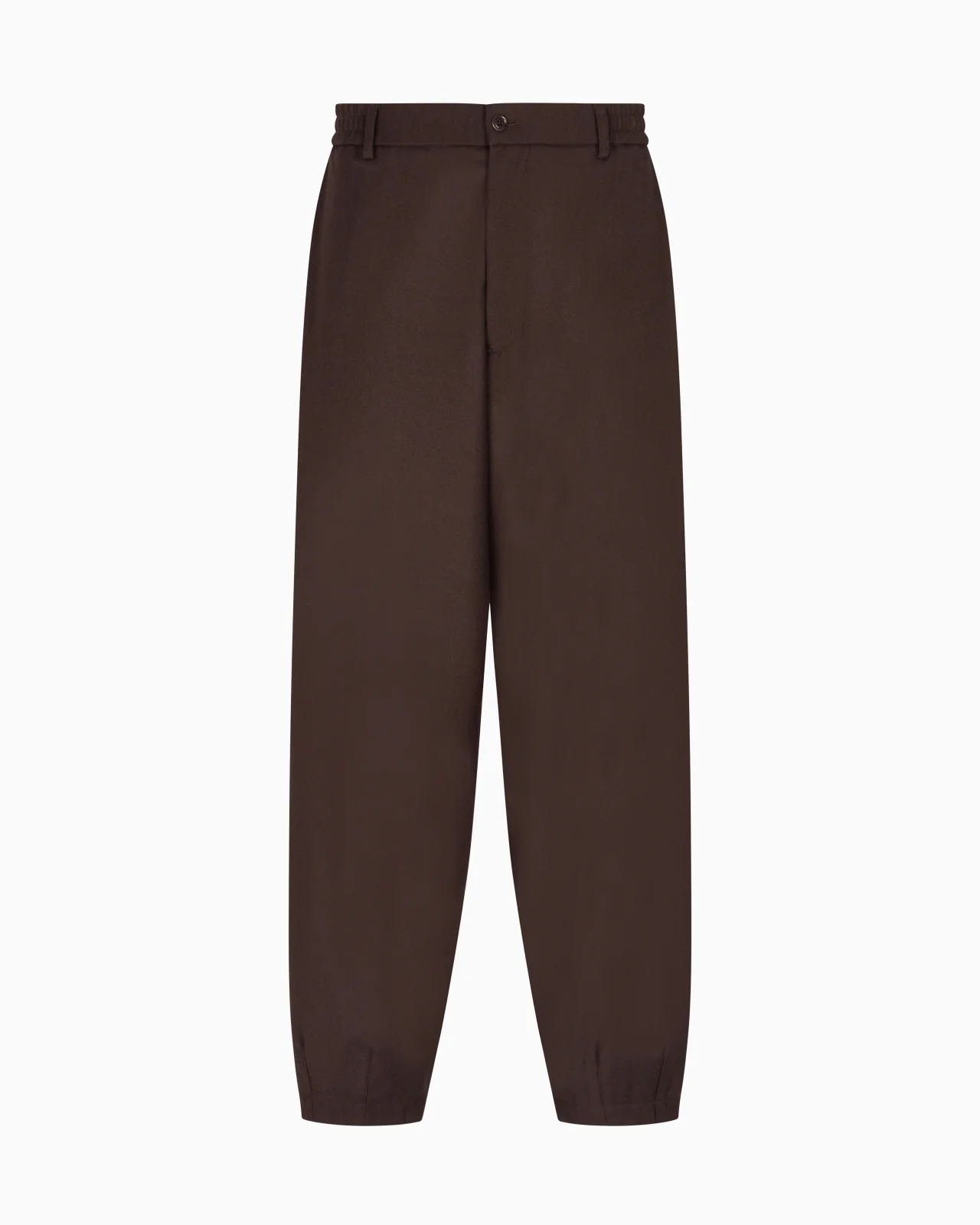 FLAT-FRONT TROUSERS IN LIGHTWEIGHT WOOL CLOTH - 1