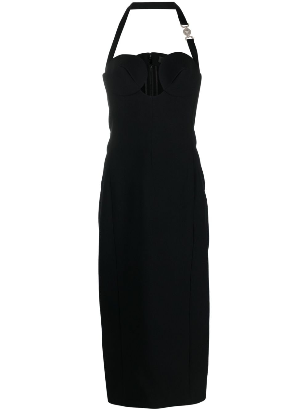 Medusa '95 fluted midi dress - 1