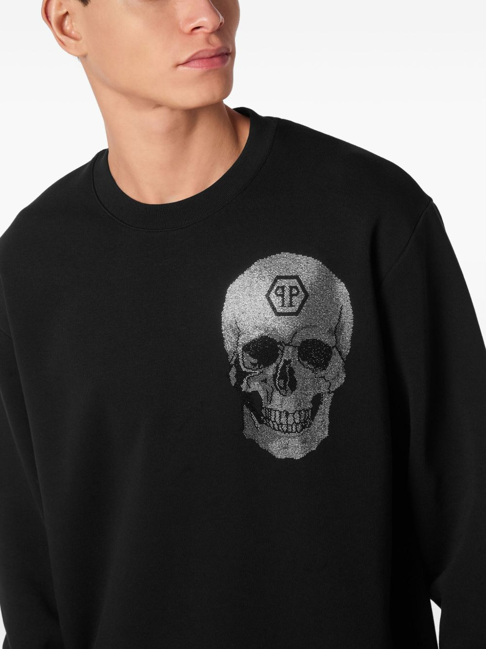 crystal-embellished sweatshirt - 4