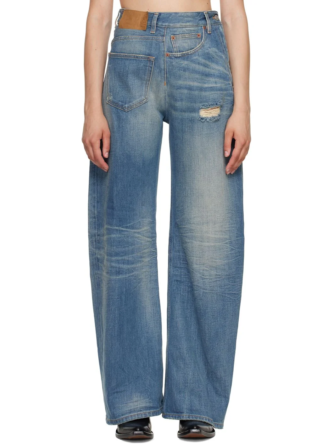 Blue Sideways Denim Jeans - 1