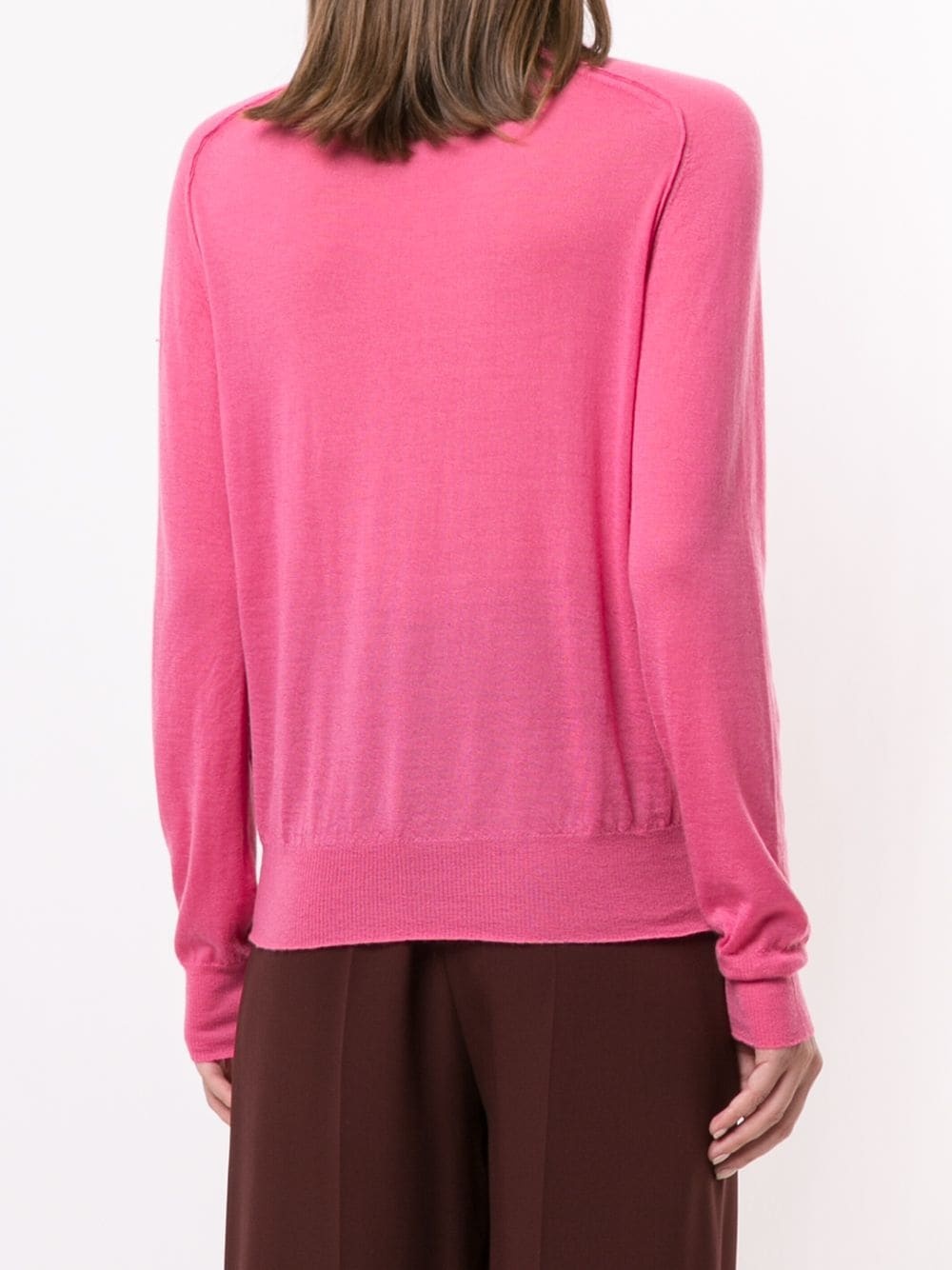 ribbed roll neck jumper - 4