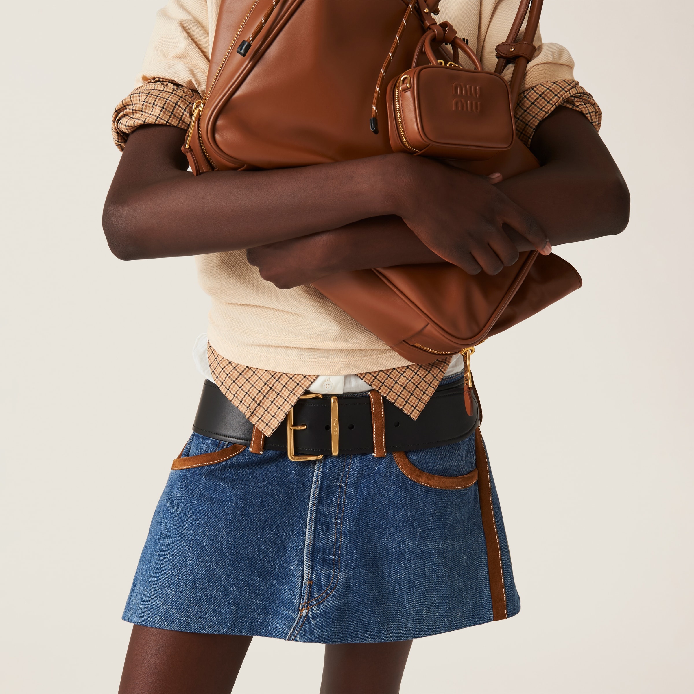 Denim miniskirt - 4