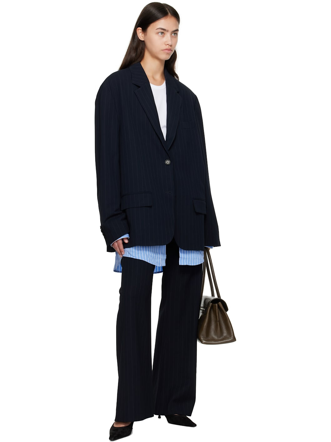 Navy Layered Blazer - 4