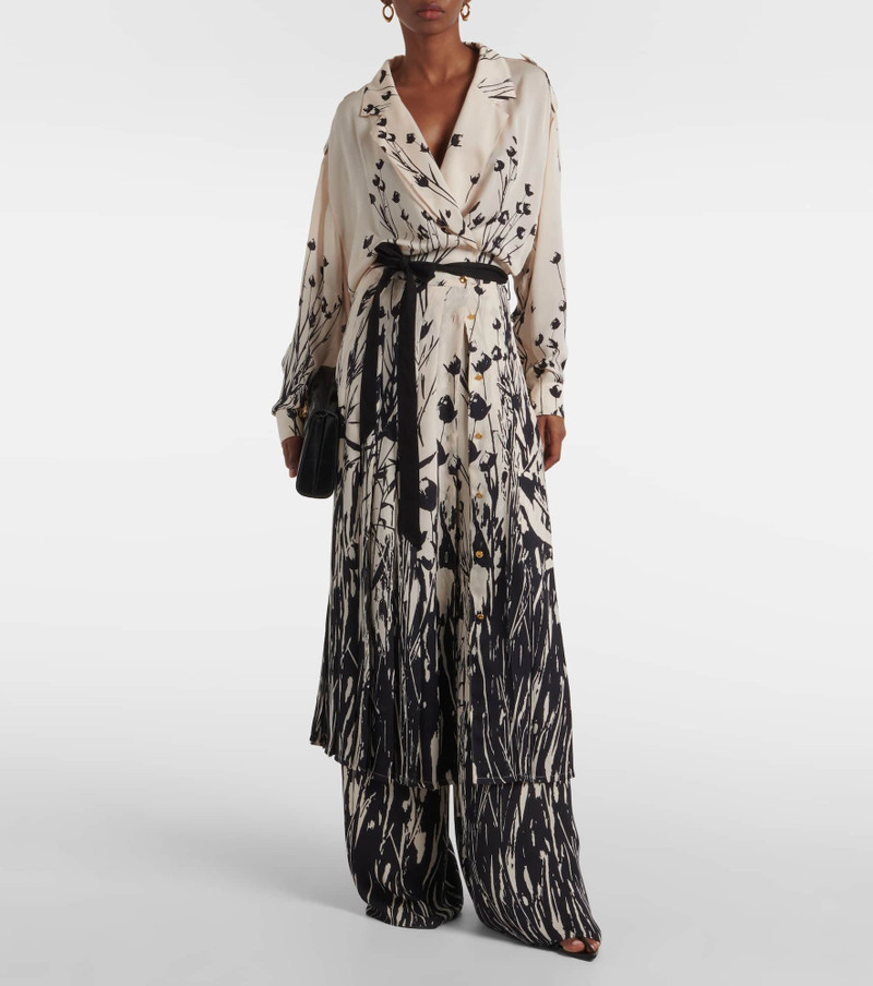 Loro Piana Federica floral silk midi dress outlook