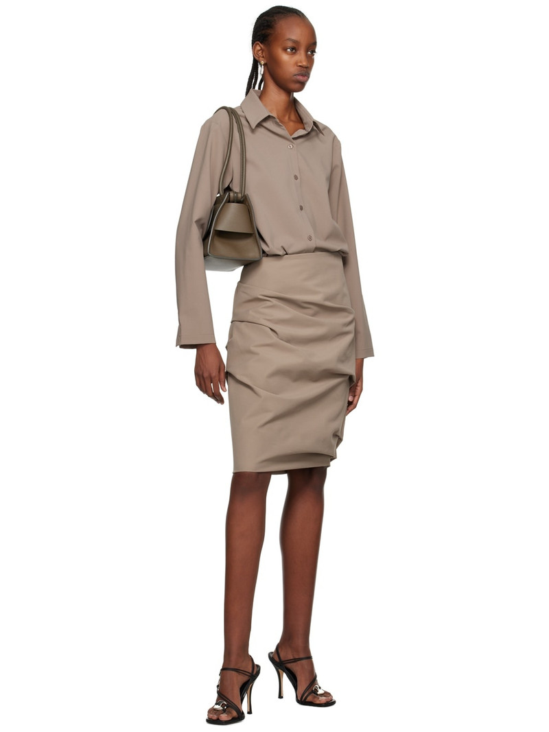 Paris Georgia SSENSE Work Capsule – Taupe Staple Shirt outlook