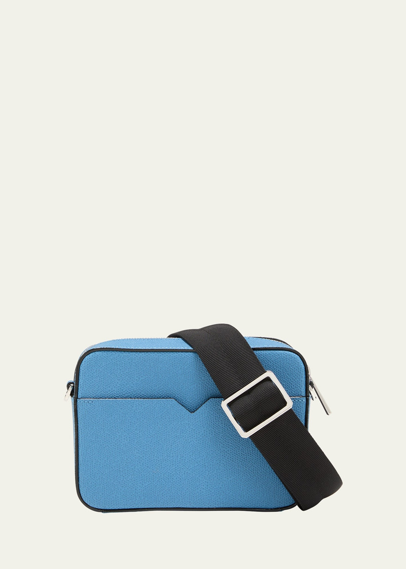 Men's Reporter Calfskin Crossbody Bag 1