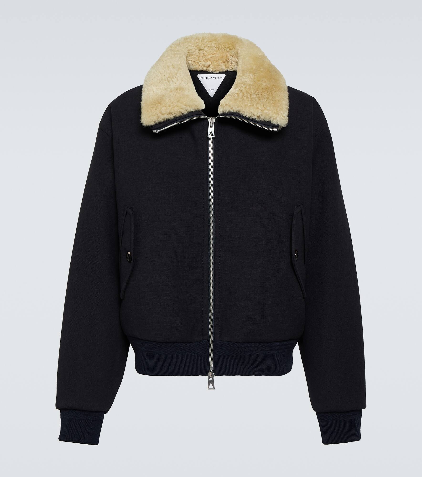 Shearling-trimmed jacket - 1