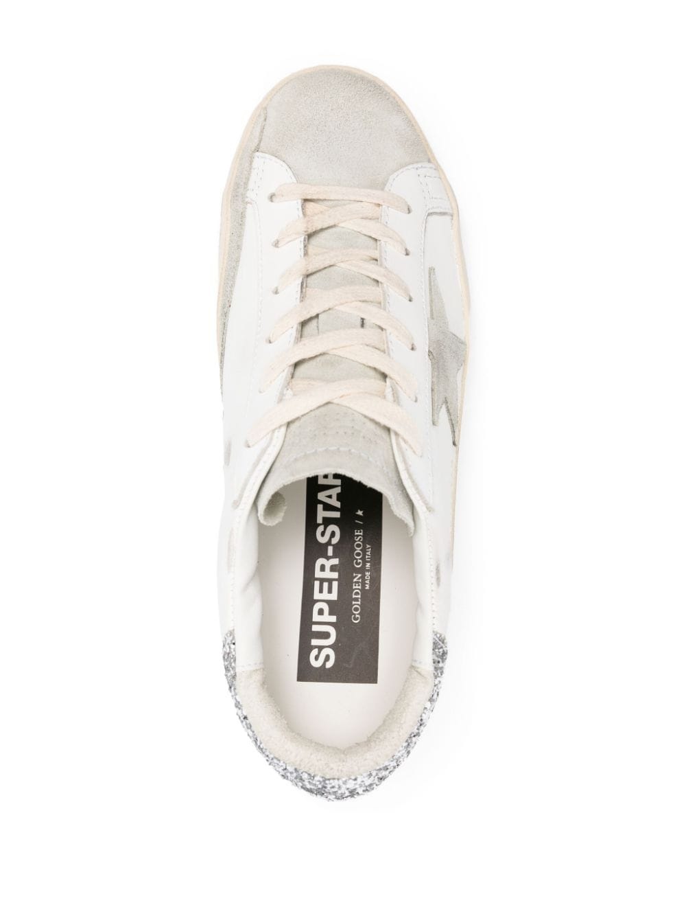 Super-Star glitter-heel leather sneakers - 4